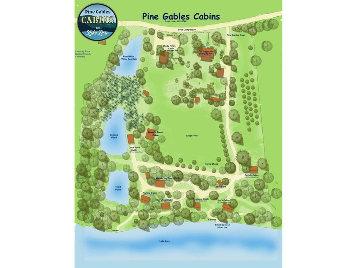 Pine Gables Cabins Villa Lake Lure Bagian luar foto